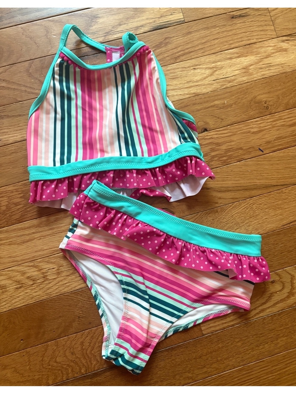 Matilda Jane girls size 8 2 piece swim